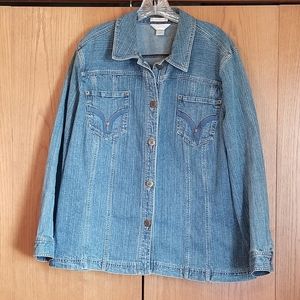 CJ Banks 2x denim jean jacket